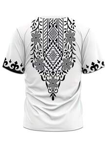 Men's 3D Print Casual Sports Suit, Summer - Multicolor - View 4