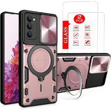 Galaxy S20 FE Capa Case - With Screen Protector And Built-In Phone Stand - Pink, 42517926 - Mint Green - View 1