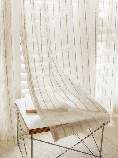 1 tấm rèm cửa voan dày dặn màu be bằng vải cotton lanh, rèm cửa voan cao cấp, thoải mái, cản sáng một phần - kiểu vải lanh Nhật Bản, có khoen luồn thanh treo rèm, phù hợp cho phòng khách và phòng ngủ, giảm tiếng ồn và chống tia UV, rèm cản sáng trang trí nhà cửa.