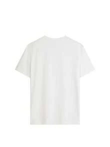 Set de 3 camisetas de manga corta con cuello redondo, estampado de flores, estrellas de mar y conchas, de estilo casual y veraniego, versátiles y adecuadas para usar en la playa o de vacaciones - Azul marino, blanco y albaricoque - Ver 7