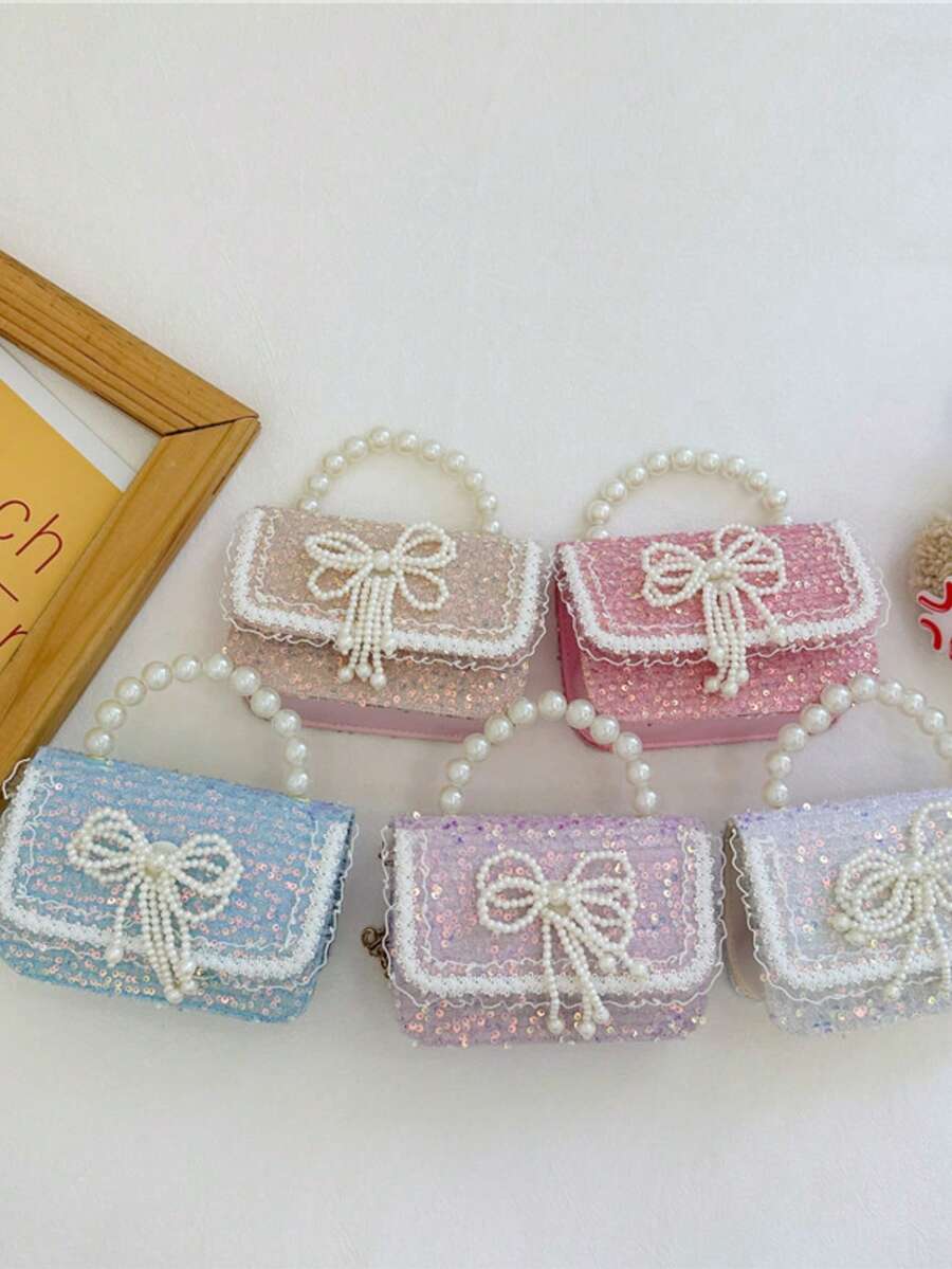 1pc Bag, Fashion Crossbody Bag, Super Mini Lipstick Bag, Lightweight Storage Bag, Handbag, Travel Bag, Party Coin Purse, Coin Pouch, Bow Shoulder Bag - Single Shoulder Crossbody Handbag - View 1