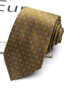 一条手工佩斯利花纹条纹领带，男女通用，适合休闲、街头、学校、日常、派对等场合。 - 彩色 - 查看 12