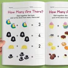 1 Book Of 40 Pages Mixed Addition And Subtraction Arithmetic Practice Workbook, 1st Grade Mental Math Exercise - Multicolor - View 5
