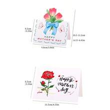 Bộ 10 thiệp chúc mừng trang nhã với họa tiết hoa, thích hợp làm quà tặng Ngày của Mẹ, sinh nhật, quà cảm ơn cho bạn bè, gia đình và người thân yêu. - Hoa ngẫu nhiên - Xem 5
