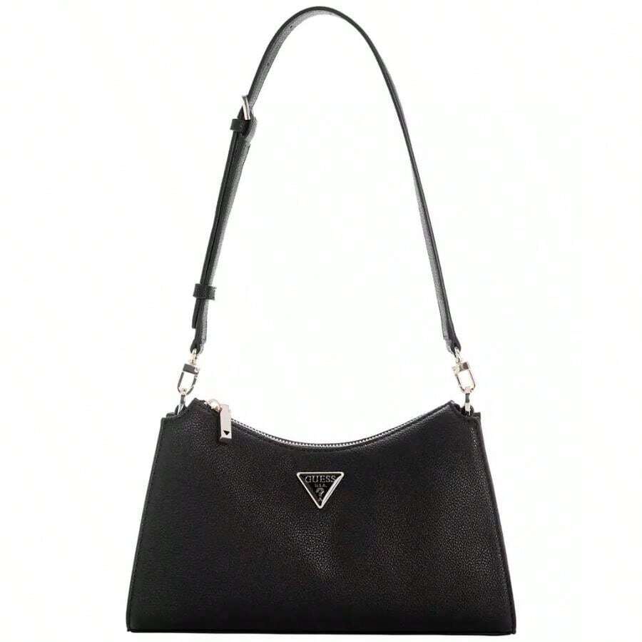 Guess Lucci Top Zip Small Shoulder Bag |  | Women Shoulder Bags - Black - View 1
