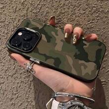 1 pieza Funda de teléfono con estampado de camuflaje estilizado, IMD láser con bordes suaves y parte posterior dura, de alta calidad, compatible con modelos de Apple 17/17Pro/17Promax/16/16Plus/16Pro/16ProMax/15/15Plus/15ProMax/14/14Plus/14Pro/14ProMax, 13/13Pro/13ProMax, 12/12Pro/12ProMax, 11/11Pro Max - Multicolor - Ver 5