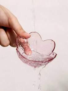 2/4/6/10pcs Set Cherry Blossom Sauce Dish Set, Pink Cherry Blossom Crystal Plastic Appetizer Plates, Dipping Bowls, Tasting Dishes, Plates, Condiment Dishes, Small Bowls, Ice Cream Snack Soy Sauce Dishes - Multicolor - View 2