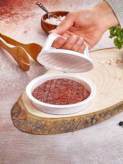 1pc Hamburger Mold, Suitable For Making Stuffed Burgers. Great For Grilling, Baking And Patty Making. Practical Household And Party Kitchen Tool