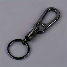 [Stylish Keychain] Stylish Minimalist Durable Keychain | Strong Outdoor Keychain Shape - Perfect For Retro Accessory Lovers - Black - View 5