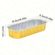 50 piezas Juego de cajas para hornear pasteles de oro, molde de pan de papel de aluminio rosa grueso, vajilla de fiesta con tapa y cuchara/tenedor, molde de pastel rectangular, caja de papel de aluminio resistente al calor para uso doméstico y comercial, caja para llevar sellable, molde para hornear pasteles, molde de pastel individual rectangular, molde de papel de aluminio, adecuado para reuniones grandes, picnics, vacaciones y fiestas, caja de almuerzo de papel de aluminio dorado para refrigerador y horno, caja para llevar desechable, fuente para hornear, caja de papel de aluminio comercial - Multicolor - Ver 12