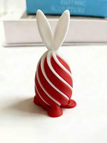 1个3D打印螺旋减压玩具，迷你兔子蛋，触感兔子蛋，复活节礼物摆件，派对小礼物，创意小礼物 - 彩色 - 查看 18