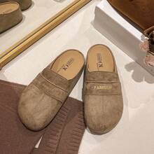 2026新款厚底穆勒凉鞋，专为娇小女性设计，春季新款，时尚百搭。 - 羚羊棕色 - 查看 3