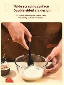6pcs Silicone Baking & Cooking Tool Set, Heat Resistant Non-Stick Kitchen Utensils With Comfortable Handles, Suitable For High & Low Temperature Cooking, Great For Baking, Mixing And Serving - Multicolor - View 6
