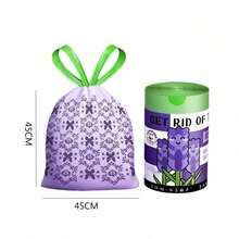Lavender Scented Drawstring Trash Bags, Thickened Leak-Proof Disposable Garbage Bags, Suitable For Kitchen, Bathroom, Bedroom, Living Room And Other Scenarios - Multiple Styles - View 11