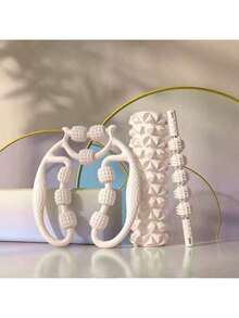 EVA Foam Roller And Handheld Massage Ball - Muscle Relaxation Yoga Kit, Hollow Design, Fitness Roller Set, Foam Roller Yoga Column, Fitness Roller, Yoga Roller, Massage Equipment, Fitness Massage Roller, Hollow EVA Spike Massage Stick, Foam Roller Fitness, Yoga Fascia Massage Tool - A - View 16