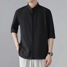 Men Shirts - 黑色 - 查看 9