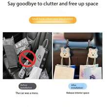 Cute West Highland Terrier Car Backseat Headrest Hanger, Multi-Function Front Passenger Seat Hook - A - View 7