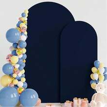 Arco de Casamento Wokceer Backdrop Cover 7,2 pés, 2 conjuntos de Capa Ajustável de Spandex para Arco de Casamento de 6 pés com Parte Superior Redonda, Suporte Chiara Backdrop Cover para Decoração de Festa de Aniversário, Cerimônia e Banquete - Visão 9