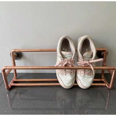 50cm Long Industrial Iron Flanges | Wall Mounted Copper Pipe S Rk