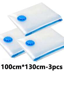 5/3/1 Piezas Bolsas de almacenamiento por compresión al vacío gruesas, bolsas comprimidas impermeables y antihumedad para ropa de cama, viajes, dormitorio, bolsas reutilizables para ahorrar espacio, útiles escolares, decoración del dormitorio, regalo de Navidad - Ver 29