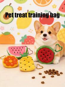 1pc Cute Multifunctional Pet Training Bag, Outdoor Feeding Waist Bag, Portable Pet Treat Training Pouch, Pet Supplies - Multicolor - View 1