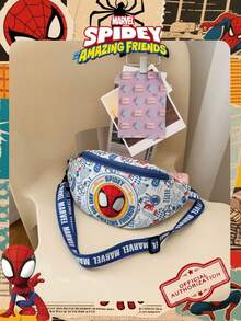 1 Pc Marvel Officially Licensed Spider-Man Pattern Fanny Pack,Multifunctional Sling Bag, Boys' Casual Crossbody Bag, Lightweight Adjustable Strap Chest Bag,Cartoon Coin Purse,Bum Bag, Ideal For Men,Boy, Young Fans,Students, Perfect For Daily School Runs, Outdoor Play, Theme Park Visits, Holiday Trips, Sports , Hiking Bag - VHF52233-s - View 11
