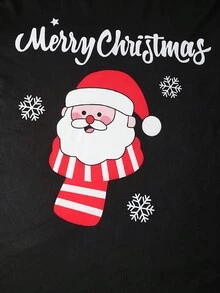 Nueva colección de otoño e invierno de Navidad para hombres, con un suéter con temática de Papá Noel y un conjunto de pantalones largos estampados para uso informal. - Colores mixtos - Ver 8