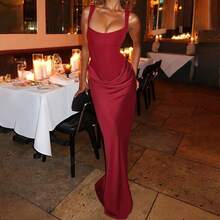 New Sexy Hot Girl Fashion Best-Selling Waist-Cinching Ruched Strapless Sleeveless Bodycon Dress - 白色 - 查看 2