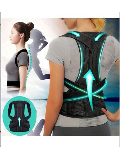 1pc Invisible Posture Corrector Back Support Belt, Posture Corrector, Unisex Suitable For Sports & Outdoor, Assists In Training, Corrects And Prevents Hunchback, Christmas, Thanksgiving, New Year Gift, Fitness Belt, Waist Trainer And Sports Waist Belt