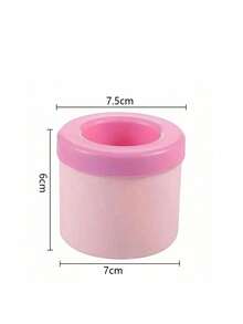 1个带盖硅胶冰格，圆柱形冰模，易脱模挤压式冰杯，可堆叠冰格，硅胶材质，快速冷冻，饮料冰镇，家用吧台工具，适用于节日派对、夏季饮品、成人使用，多功能制冰器 - 彩色 - 查看 14