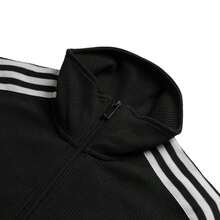 Adidas Originals Knitted Fitted Jacket/Coat, Women's Fitness Training Sports Casual IY7278 - Black - View 3