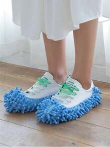 2pcs Removable Blends Mop Cover,Daily Blue Washable Mopping Slippers Cover For Cleaning And Mopping Organize And Storage,For Household,Office,School,Shoes And Boots Accessories - Nhiều màu - Xem 3