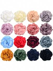 1 Stück handgefertigte Blumenbrosche - vielseitiges Modeaccessoire, geeignet für Frauen, perfekt für Hochzeiten und Partys - 16 cm - Übersicht 4