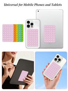 80个双面胶手机吸盘，吸力超强，稳定性好。可重复使用，适用于光滑表面（如瓷砖、玻璃、墙壁等）。 - 多色 - 查看 4