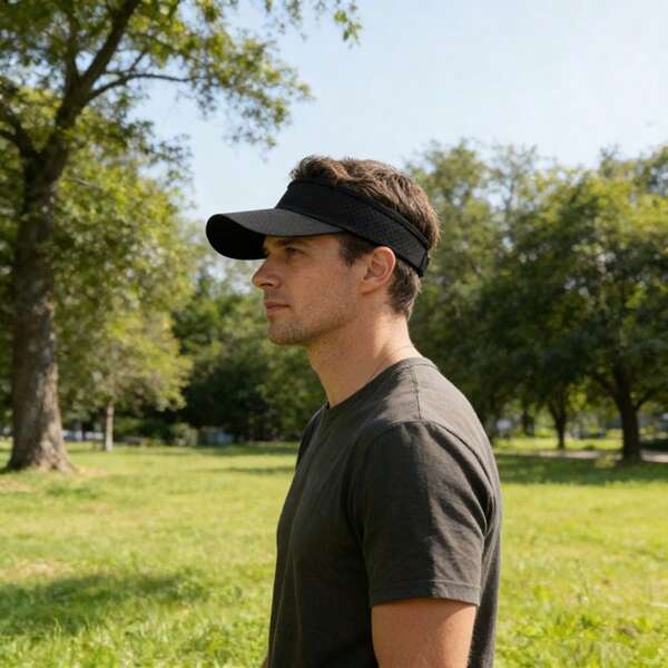 1pc Quick-Dry Sun Hat: Ideal For Running, Marathon, Tennis And Other Sports. Suitable For Both Men And Women. Also Great For Daily Wear In Spring And Summer. Please Confirm The Size When Purchasing, As There May Be A 1-2 Cm Difference From The Actual Product.