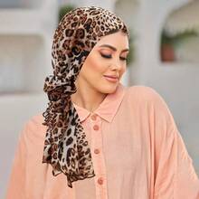 2 piezas/set de pañuelos florales para mujer, conjunto combinado de pañuelo para la cabeza, gorro musulmán, turbante, hiyab, pañuelo para la cabeza para pacientes con cáncer, bandana. TQRJ - Rufen - Ver 10