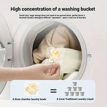 100颗樱花牌三合一洗衣凝珠，清洁、柔顺、去污、香氛，浓缩配方，衣物柔顺剂，深层清洁不残留，持久留香，家居必备 - 液體 - 查看 7