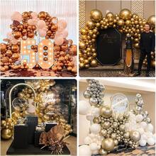 Baloane aurii de 5 inch, 60 de baloane metalice aurii, mini baloane din latex aurii de 5 inch, potrivite pentru ziua de naștere, absolvire, aniversare, petrecere pentru copii, decorațiuni pentru petreceri - 18 YEARS - Vizualizare 3