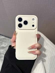 Ốp điện thoại tối giản màu trơn chất liệu giả da cao cấp, tương thích với iPhone 17/17Pro/17Promax/16promax/16/16pro/16plus/15/15promax/15pro/11/12/13/14promax/11pro/11promax/12pro/12promax/13pro/13promax/14pro/14promax. Ốp điện thoại thời trang, phong cách và sáng tạo, có khe đựng thẻ và ví phía sau. Quà tặng kỷ niệm, quà sinh nhật, quà mùa xuân. - trắng - Xem 2