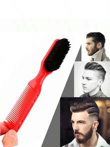 3/4pcs Men's Multi-Functional Comb Set, Men's Hair Brush, Men's Hairstyling Tools, Men's Comb, Dual-Purpose Comb, Can Be Used For Hairstyling And Beard Shaping, Comb And Brush Dual Design, Dual-Purpose Comb, Can Be Used To Create Natural Styles And Trim Eyebrows, Hairstyling Tools, Hairstyling Products And Accessories, Barbershop Beauty Travel Essentials, Men's Beard Styling Tools, Textured Brush Comb, Haircutting Tools, Can Be Used For Beard Care And Hair Grooming, Men's Accessories, Men's Head Accessories - Multicolor - View 29