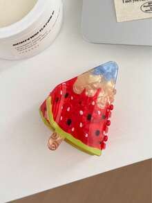 1pc Girls' Cute & Fun Multicolor Ice Cream/Popsicle Hair Clip - Multicolor - View 12