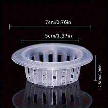 6pcs Hydroponic Vegetable Planting Baskets, Plastic Flower Pots, Suitable For Home Balcony Gardening And Nursery Hydroponics - A - View 3