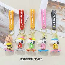 1pc Couple Pendant, Student Backpack Charm, Car Key Chain, Small Gift For Back To School, Party, Random Style - Multicolor - View 5