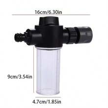 高压洗车枪 | 加厚长杆和全新升级镀铜喷嘴 | 家用和车载两用，4点PVC水管接头，万向节接头 - 查看 7