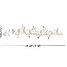 1pc Casual Elegant Plastic Hair Band, Suitable For All Seasons, Party & Daily Wear - Silver - View 10