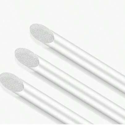 3pcs Outline Flower Nail Art Brushes, Transparent Handle UV Gel Liner Pens, Nail Painting Set