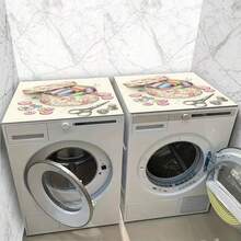 1pc Wildflower Pattern Silica Gel Mat, Warm Home Atmosphere, Anti-Slip, Suitable For Washing Machine, Dryer, Coffee Maker, Kitchen Counter, Multi-Purpose Household Mat - Wild Fairy Tale Flower Tiles - View 9