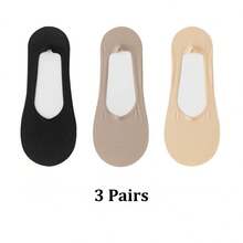 1/3/5 Pairs Spring And Summer Ice Silk Boat Socks For Women, Anti-Slip, No Heel Slipping, Invisible Socks, Thin Low-Cut Socks, Breathable Cool Socks - Multicolor - View 23