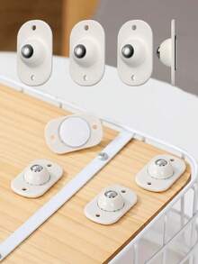 Bộ 4/8 bánh xe xoay, bi xoay Bullseye, vòng bi nylon thu nhỏ, thích hợp cho các thiết bị nhỏ, lăn êm ái. - Be - Xem 3