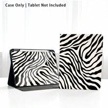 1 Peça Capa Protetora de Tablet com Padrão de Onda Assimétrico Preto e Branco, com Slot para Caneta, Compatível com Honor Pad 8/9/10, Honor GT 11.5 polegadas/X7/X8A/X9/X8Pro/X9Pro/V9/V8 Pro, MatePad SE 11 polegadas/MatePad 11 polegadas/11.5 polegadas, MatePad Pro, Apple 10ª Geração/ 11 2025(A16), A9/A9+/A11/S11/S10 FE+, Função de Dormir/Despertar Automática, Adequado para Volta às Aulas, Dia dos Namorados, Presentes de Feriado - Multicolorido - Visão 8